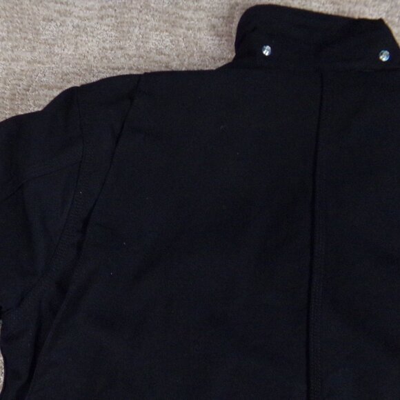Men's Carhartt Coat Jacket Black B L Large Button Collar 103825 Blanket Lining - Picture 15 of 16